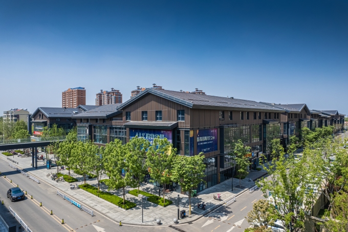 城市商业街建筑环境高清图