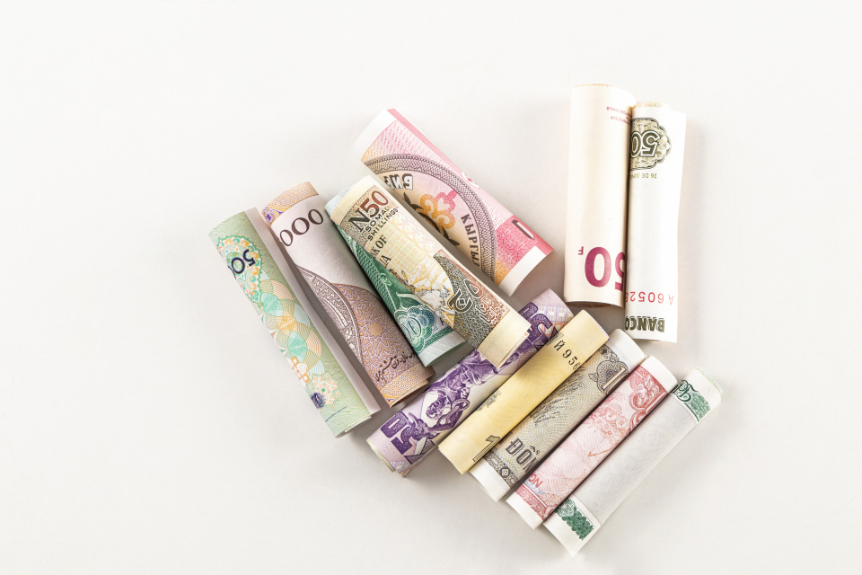 交易货币纸币钱财高清图