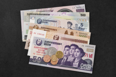 朝鲜流通货币硬币高清图