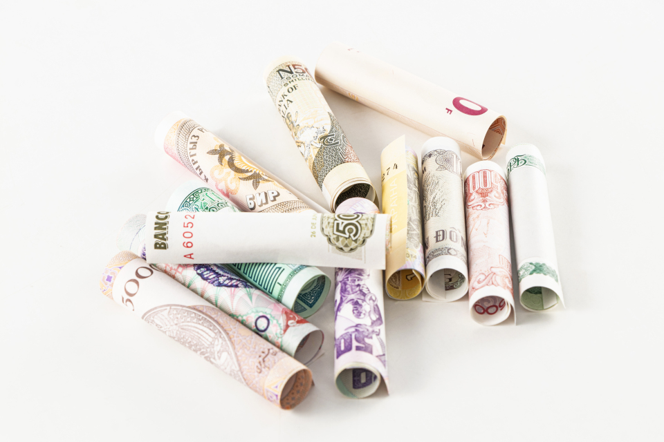 各国交易消费货币展示图