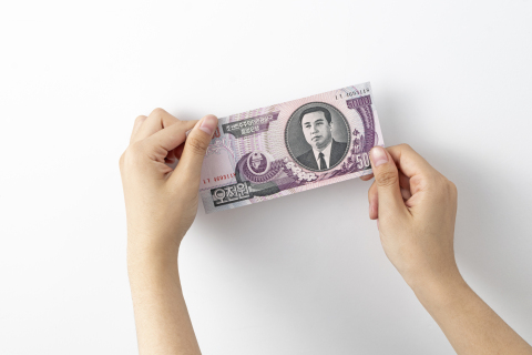 朝鲜纸钞纸币收藏高清图