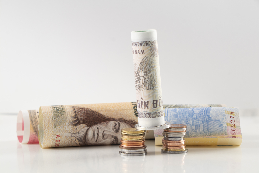 世界交易货币纸币硬币高清图版权图片下载