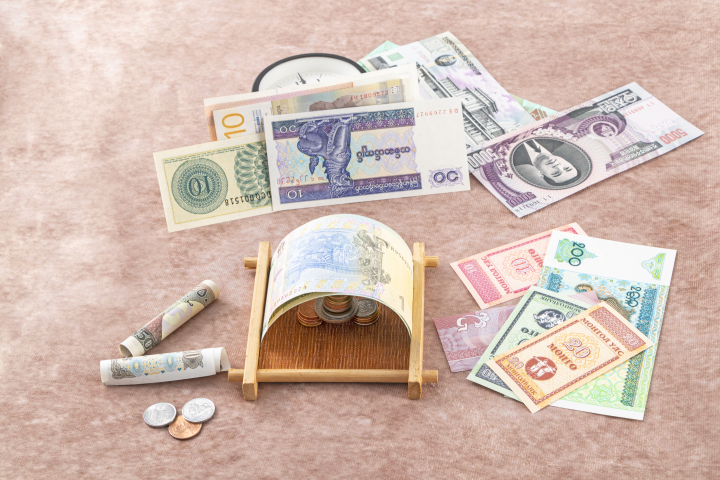 世界各国金融钞票版权图片下载