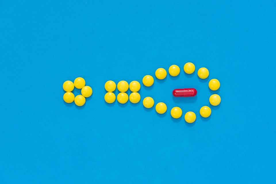 黄色小花样式药片清晰图