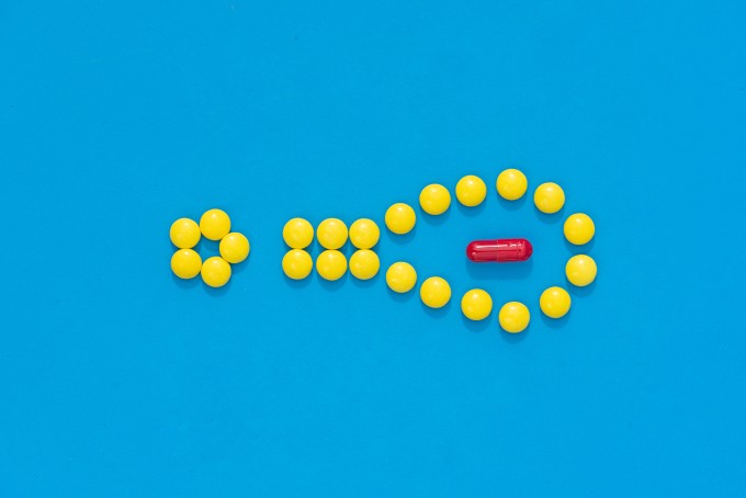 黄色小花样式药片清晰图