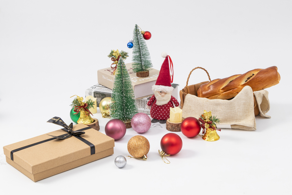 圣诞节礼物圣诞老人蜡烛实拍图