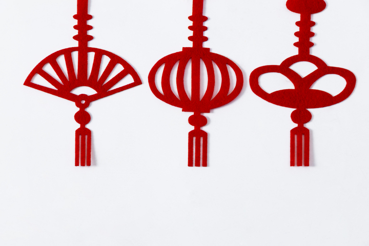 中国红色剪纸艺术高清图版权图片下载
