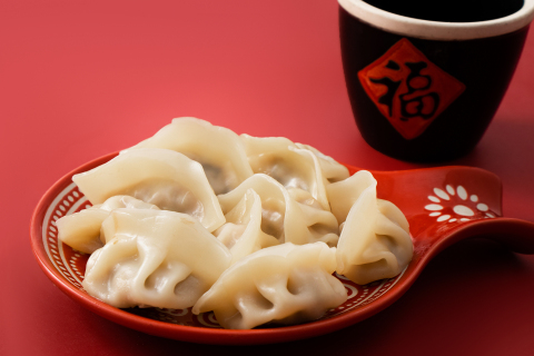 福字小水缸新年饺子实拍图