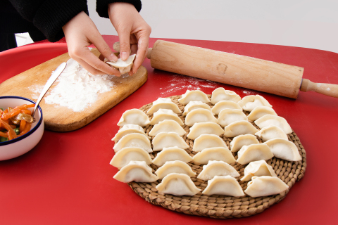 新春快乐水工饺子实拍图