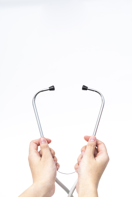 医生听诊器使用高清图片