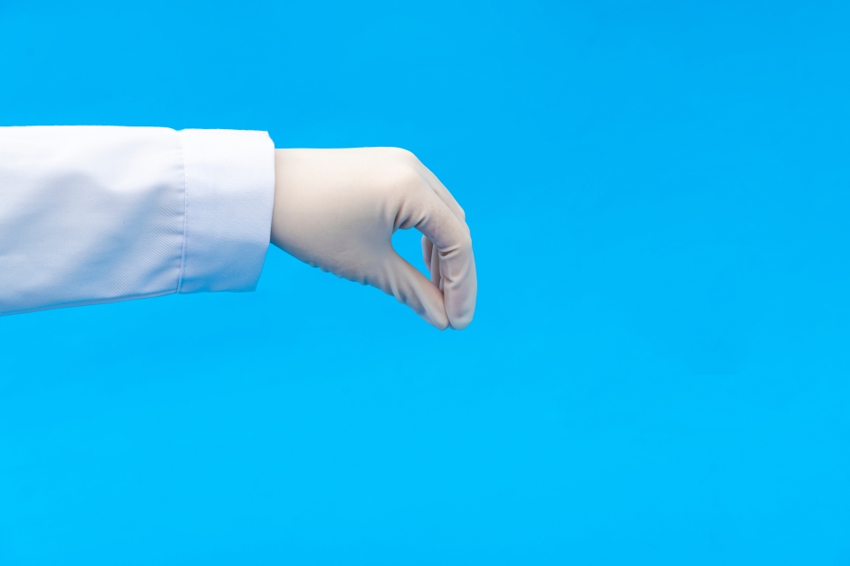 医疗手指聚拢向下手势图