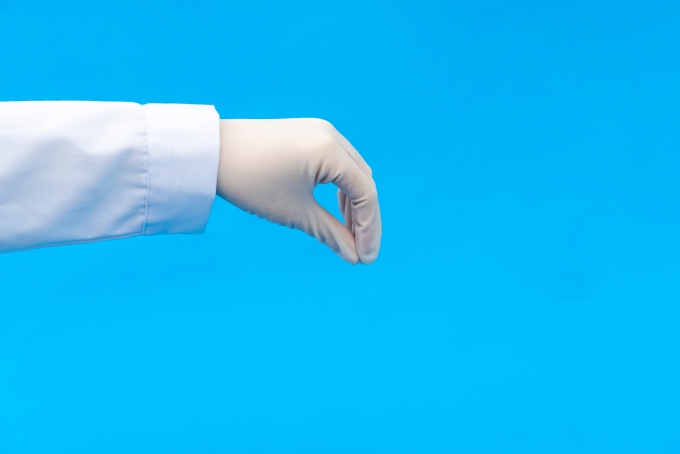 医疗手指聚拢向下手势图