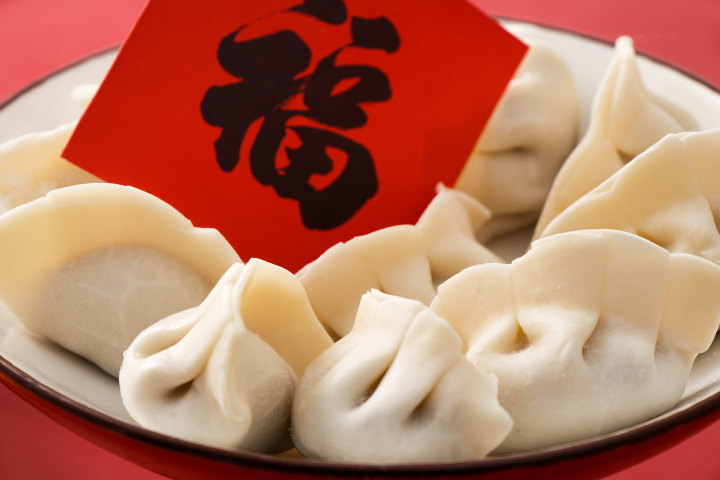 水饺儿中国传统美食近景实拍图版权图片下载