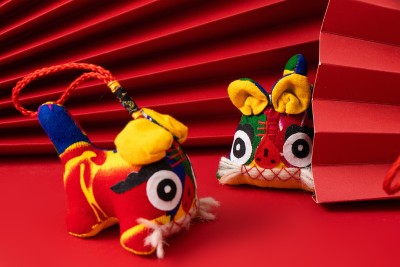 中国风布老虎室内装饰品实拍图