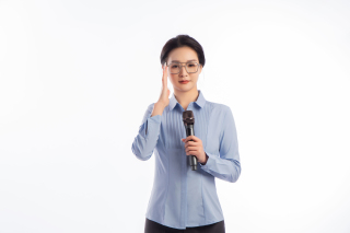 主持会议的女白领高清图