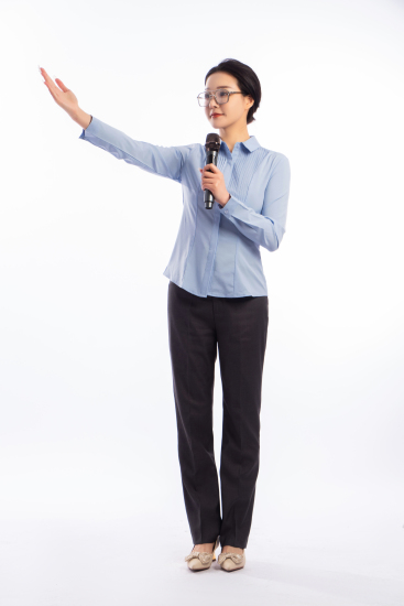 会议上演讲的衬衣女性高清图