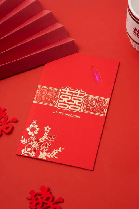 红色喜庆结婚精致红包高清图版权图片下载