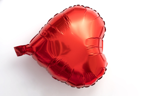 红色爱心气球婚庆装饰用品高清图