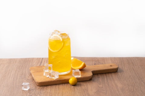 冷饮鲜榨橙汁原材料图片