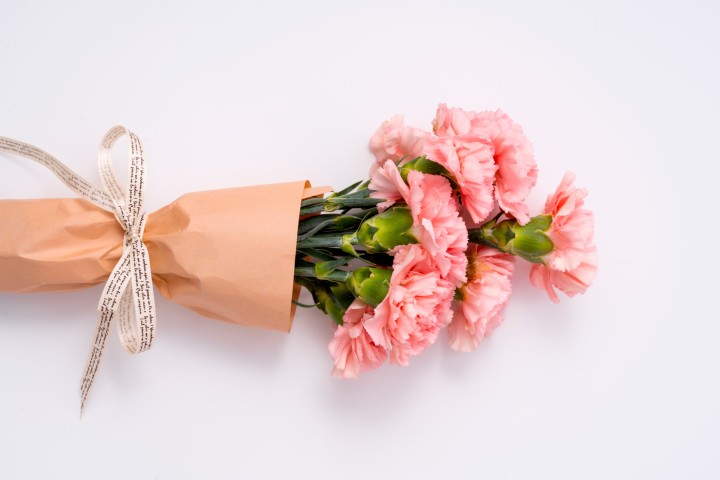 送妈妈的康乃馨花束高清图版权图片下载