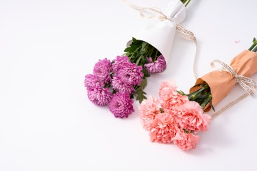 妇女节鲜花花束实拍图