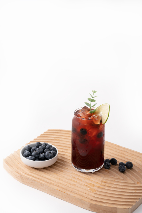 夏日饮品店招牌蓝莓果汁高清图版权图片下载