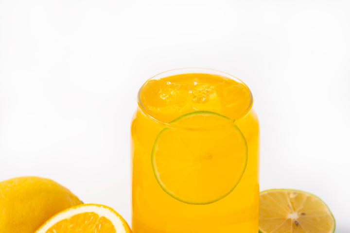 夏季气泡柠檬清凉饮品版权图片下载