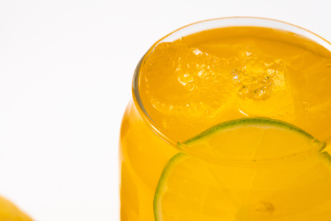 清凉夏季柠檬香橙饮品特色图片
