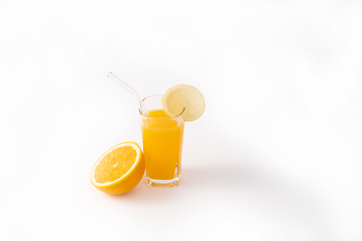 半个橙子原材料鲜榨原味果汁版权图片下载