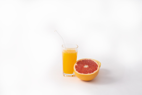 进口红心西柚香橙鲜榨果汁图片