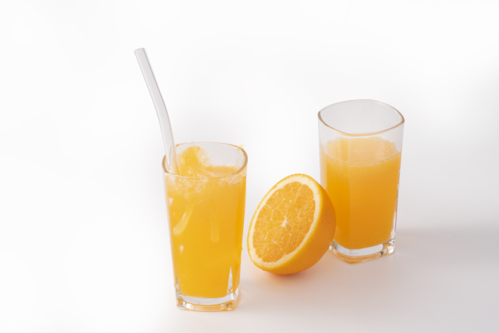 香橙块有机水果榨汁饮品版权图片下载