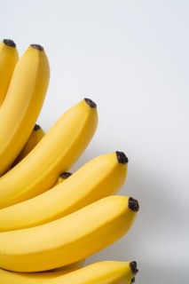 成熟的香甜香蕉特写图
