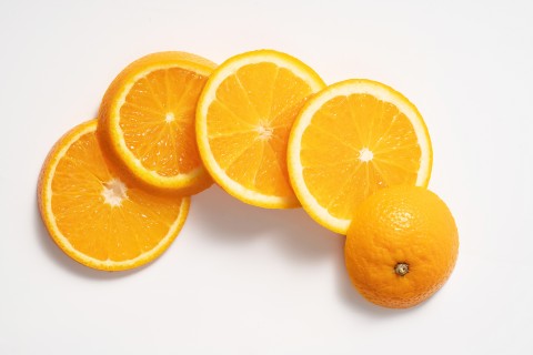 家常营养水果橙子切片实拍图