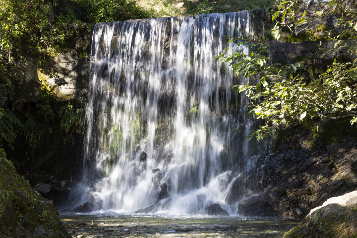旅游自然景观瀑布流水高清图版权图片下载