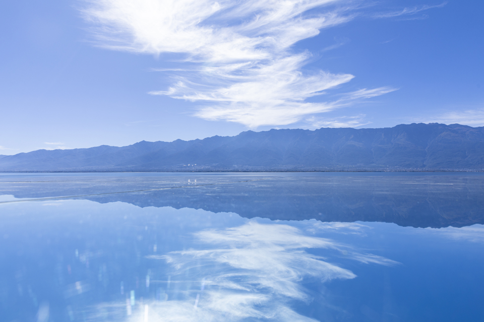 碧水蓝天自然风景高清图
