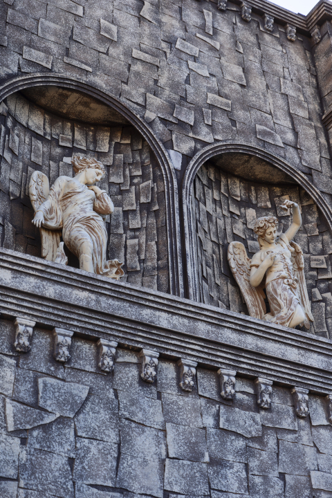 复古欧式女天使雕像高清图版权图片下载