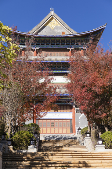 中国古建筑正面景观图