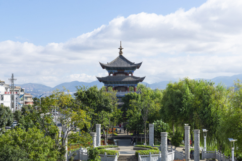中国古建筑凉亭景观建筑高清图