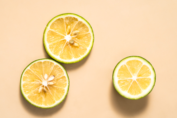 家常水果切片柠檬实拍图
