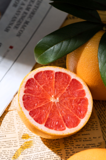 切开的血橙新鲜热带水果图