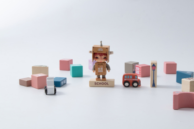 木头玩具彩色儿童积木高清图