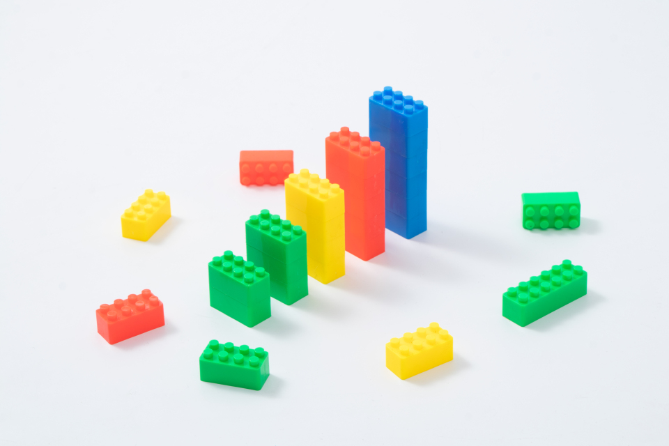 多米诺骨牌积木游戏实拍图