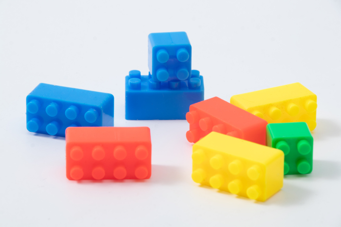 长方形儿童拼接积木高清图