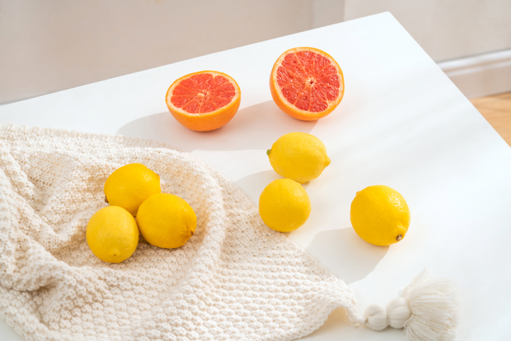 黄柠檬甜橙实拍图版权图片下载