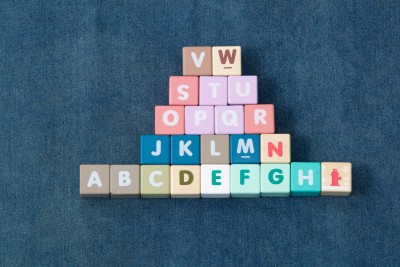 亲子教育26个英文字母积木实拍图