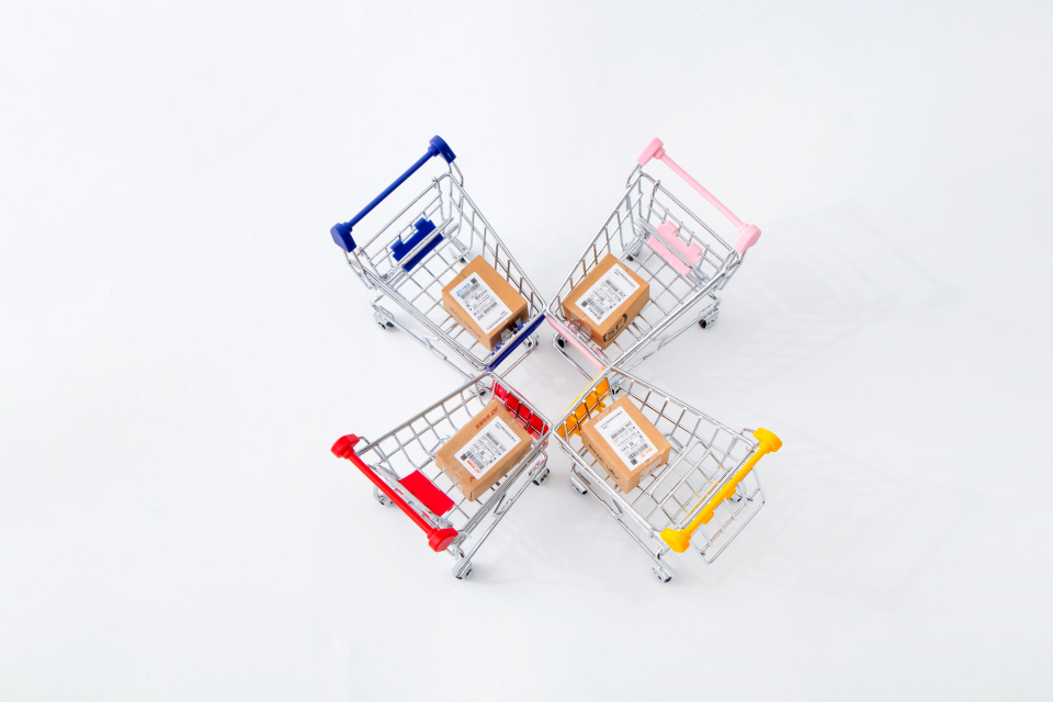 可爱玩具购物车实拍图