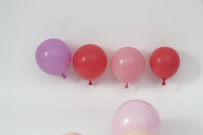 马卡龙气球装饰实拍图