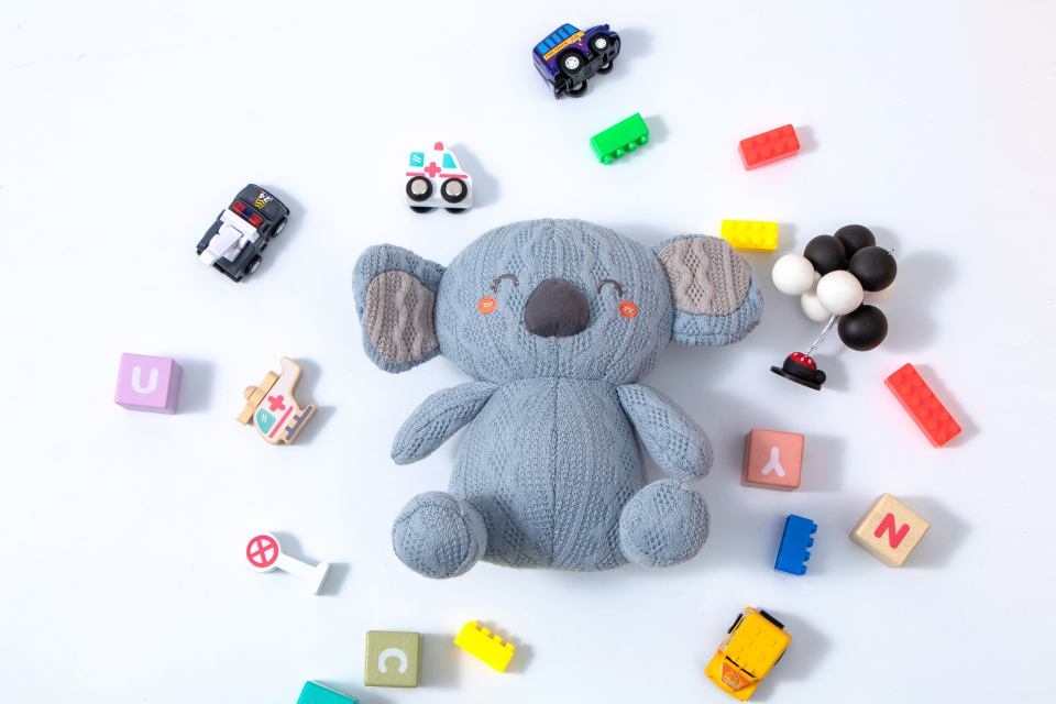 考拉玩偶积木气球摆件实拍图