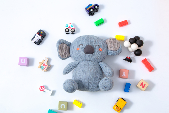 考拉玩偶积木气球摆件实拍图