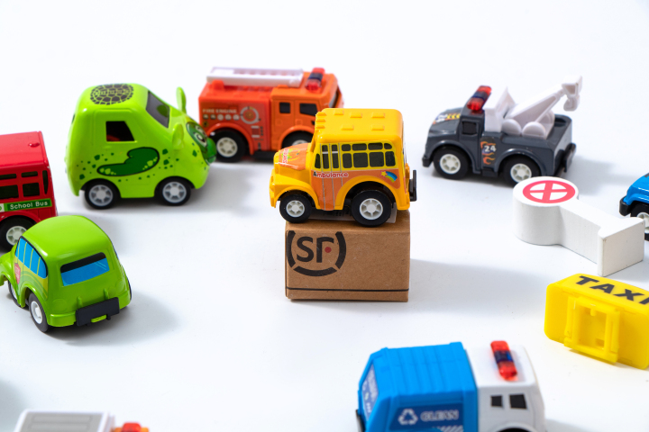 儿童迷你城市模型车玩具高清图版权图片下载